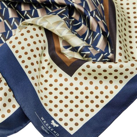 Foulard in seta blu 